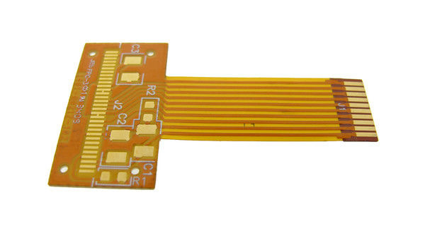 1/2oz 폴리아미드 유연 PCB 제조 보드 PI 재료 흰색 노란색 솔더 마스크 저항