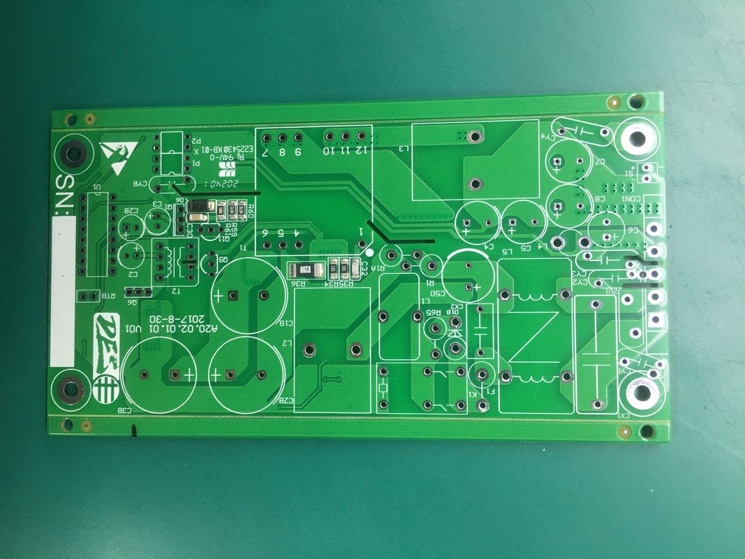 2 층 2.4mm 무거운 구리 4OZ PCB 맨 보드 납 없는 HASL FR4로 전력 보호