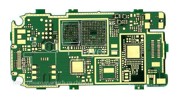 RCC 구축 재료에 대한 몰입 금 PCB 어셈블리 0.2mm 8mil Min 구멍 크기를 달성