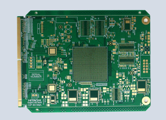 RCC 구축 재료에 대한 ENIG PCB 조립 0.2mm 8mil Min 구멍을 달성