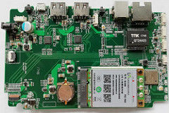 카브모디아에서 제조 된 블루 솔더 마스크와 맞춤형 블루투스 모듈 PCB 조립 미국 관세 없이