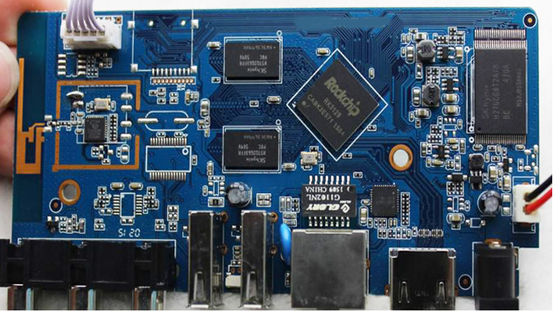풀 턴키 어셈블리 몰입 금 은 PCB 어셈블리 블루 RoHS 준수
